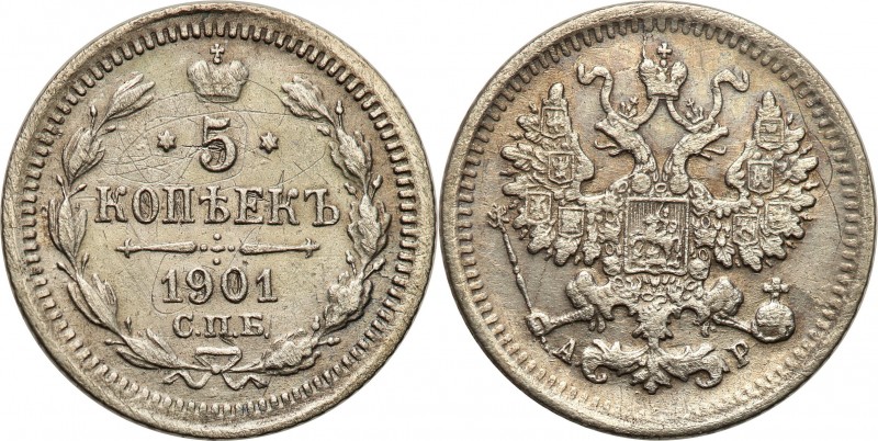 Russia 
RUSSIA / RUSSLAND / РОССИЯ

Rosja, Nicholas II. 5 Kopek (kopeck) 1901...