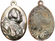 Polish medals & plaques 17th-20th century
POLSKA / POLAND / POLEN / POLOGNE / POLSKO

August III, Saxon, one-sided oval medal - a later copy 

Ko...