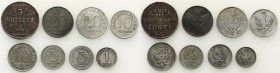 Poland II Republic
POLSKA / POLAND / POLEN / POLOGNE / POLSKO

Królestwo Polskie/OST. 1, 5, 10, 20 fenigow 1917-1918 + 3 kopiejki 1916, set 8 coins...