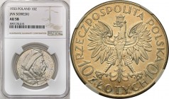Poland II Republic
POLSKA / POLAND / POLEN / POLOGNE / POLSKO

II RP. 10 zlotych 1933 Sobieski NGC AU58 

Bardzo ładny egzemplarz z zachowanym po...