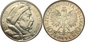 Poland II Republic
POLSKA / POLAND / POLEN / POLOGNE / POLSKO

II RP. 10 zlotych 1933 Sobieski 

Moneta z pięknie zachowanymi szczegółami, ale pr...