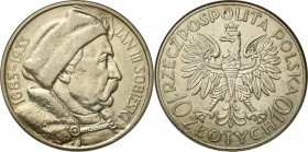 Poland II Republic
POLSKA / POLAND / POLEN / POLOGNE / POLSKO

II RP. 10 zlotych 1933 Sobieski 

Wyraźne szczegóły, moneta czyszczona.Moneta w sl...