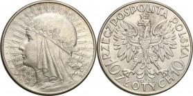 Poland II Republic
POLSKA / POLAND / POLEN / POLOGNE / POLSKO

II RP. 10 zlotych 1932 głowa kobiety (bez znaku) 

Piękny egzemplarz, połysk menni...