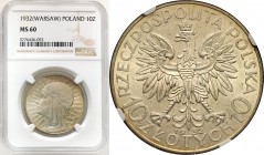 Poland II Republic
POLSKA / POLAND / POLEN / POLOGNE / POLSKO

II RP. 10 zlotych 1932 głowa kobiety (ze znakiem) NGC MS60 

Połysk menniczy, kolo...