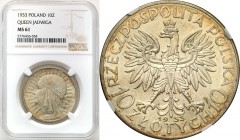 Poland II Republic
POLSKA / POLAND / POLEN / POLOGNE / POLSKO

II RP. 10 zlotych 1933 głowa kobiety NGC MS61 

Piękny egzemplarz z kolorową patyn...