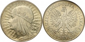Poland II Republic
POLSKA / POLAND / POLEN / POLOGNE / POLSKO

II RP. 10 zlotych 1933 głowa kobiety 

Ładnie zachowane. Delikatna patyna.Moneta w...