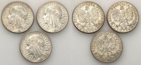 Poland II Republic
POLSKA / POLAND / POLEN / POLOGNE / POLSKO

II RP. 10 zlotych 1932 głowa kobiety, set 4 coins 

Obiegowe egzemplarze. Patyna.P...