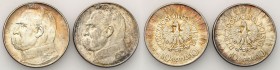 Poland II Republic
POLSKA / POLAND / POLEN / POLOGNE / POLSKO

II RP. 10 zlotych 1936 Pilsudski 1936, set 2 coins 

Ładne egzemplarze. Patyna.
...