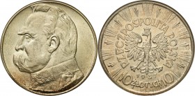 Poland II Republic
POLSKA / POLAND / POLEN / POLOGNE / POLSKO

II RP. 10 zlotych 1937 Pilsudski 

Połysk menniczy, bardzo ładnie zachowane.Egzemp...