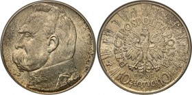 Poland II Republic
POLSKA / POLAND / POLEN / POLOGNE / POLSKO

II RP. 10 zlotych 1937 Pilsudski 

Pięknie zachowana moneta.Egzemplarz w slabie PC...