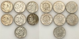 Poland II Republic
POLSKA / POLAND / POLEN / POLOGNE / POLSKO

II RP. 5 zlotych 1935, 1936 Pilsudski, set 7 coins 

Rzadsze roczniki. Zestaw zawi...