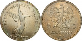 Poland II Republic
POLSKA / POLAND / POLEN / POLOGNE / POLSKO

II RP. 5 zlotych 1928 Nike bez znaku mennicy 

Przyzwoicie zachowana moneta, delik...