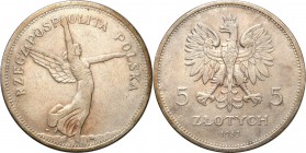 Poland II Republic
POLSKA / POLAND / POLEN / POLOGNE / POLSKO

II RP. 5 zlotych 1932 Nike - Najrzadsza coinsa obiegowa II RP - VERY NICE 

Najrza...