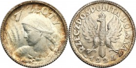 Poland II Republic
POLSKA / POLAND / POLEN / POLOGNE / POLSKO

II RP. 1 zloty 1924, Paryż 

Wspaniale zachowany egzemplarz, połysk menniczy. Pięk...
