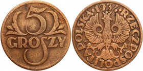 Poland II Republic
POLSKA / POLAND / POLEN / POLOGNE / POLSKO

II RP. 5 groszy 1934 - RAREST DATE 

Najrzadszy i najbardziej poszukiwany rocznik ...