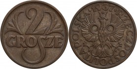 Poland II Republic
POLSKA / POLAND / POLEN / POLOGNE / POLSKO

II RP. 2 grosze 1937 

Ładne zachowane.&nbsp;Parchimowicz 102l

Details: 1,99 g ...