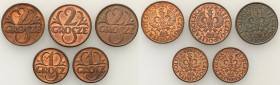 Poland II Republic
POLSKA / POLAND / POLEN / POLOGNE / POLSKO

II RP. 1, 2 grosze 1928-1939, set 3 coins - BEAUTIFUL 

Pięknie zachowane monety z...