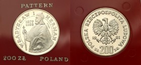 Probe coins Polish People Republic (PRL) and Poland
POLSKA / POLAND / POLEN / PATTERN / PROBE / PROBA

PRL. PROBE / SPECIMEN SILVER 200 zlotych 198...