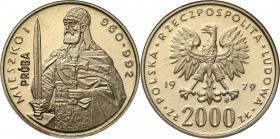 Nickel Probe Coins
POLSKA / POLAND / POLEN / PATTERN

PRL. PROBE / SPECIMEN Nickel 2000 zlotych 1979 – Mieszko I - półpostać 

Poszukiwana próba ...