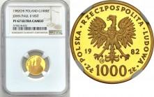 Polish Gold Coins since 1990
POLSKA / POLAND / POLEN / GOLD / ZLOTO

PRL. 1.000 zlotych 1982 John Paul II, PROOF NGC PF67 ULTRA CAMEO (MAX) 

Naj...
