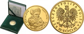 Polish Gold Coins since 1990
POLSKA / POLAND / POLEN / GOLD / ZLOTO

III RP. 100 zlotych 2003 Kazimierz IV Jagiellończyk 

Idealnie zachowany men...