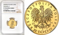 Polish Gold Coins since 1990
POLSKA / POLAND / POLEN / GOLD / ZLOTO

III RP. 100 zlotych 2004 Przemysł II NGC PF70 ULTRA CAMEO (MAX) 

Piękny men...