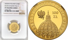 Polish Gold Coins since 1990
POLSKA / POLAND / POLEN / GOLD / ZLOTO

III RP. 100 zlotych 2005 John Paul II NGC PF70 ULTRA CAMEO (MAX) 

Menniczy ...