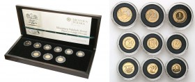 Polish Gold Coins since 1990
POLSKA / POLAND / POLEN / GOLD / ZLOTO

III RP. Miniatury polskich coins obiegowych 1 grosz do 5 zlotych 2008, set ZŁO...