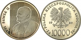 Coins Poland People Republic (PRL)
POLSKA / POLAND/ POLEN / POLOGNE / POLSKO

PRL. 10.000 zlotych 1989 John Paul II „na kratce” 

Pięknie zachowa...