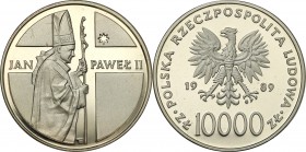 Coins Poland People Republic (PRL)
POLSKA / POLAND/ POLEN / POLOGNE / POLSKO

PRL. 10.000 zlotych 1989 John Paul II, pastorał 

Menniczy egzempla...