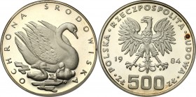 Coins Poland People Republic (PRL)
POLSKA / POLAND/ POLEN / POLOGNE / POLSKO

PRL. 500 zlotych 1984 Łabędzie 

Plamki na lustrze. Moneta w slabie...