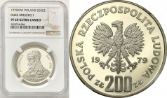 Coins Poland People Republic (PRL)
POLSKA / POLAND/ POLEN / POLOGNE / POLSKO

PRL. 200 zlotych 1979 Mieszko I - popiersie NGC PF69 ULTRA CAMEO (2 M...