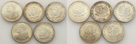 Coins Poland People Republic (PRL)
POLSKA / POLAND/ POLEN / POLOGNE / POLSKO

PRL. 200, 1000 zlotych 1975, 1983, set 5 coins 

Pięknie zachowane....