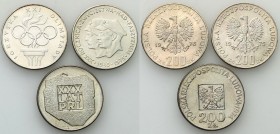 Coins Poland People Republic (PRL)
POLSKA / POLAND/ POLEN / POLOGNE / POLSKO

PRL. 200 zlotych 1974-1976, set 3 coinsPRL. 200 zlotych 1974-1976, se...