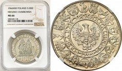 Coins Poland People Republic (PRL)
POLSKA / POLAND/ POLEN / POLOGNE / POLSKO

PRL. 100 zlotych 1966 Mieszko i Dąbrówka NGC MS66 

Idealnie zachow...