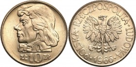 Coins Poland People Republic (PRL)
POLSKA / POLAND/ POLEN / POLOGNE / POLSKO

PRL. 10 zlotych 1966 Kościuszko 

Menniczy egzemplarz.Fischer OB 05...