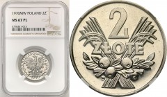 Coins Poland People Republic (PRL)
POLSKA / POLAND/ POLEN / POLOGNE / POLSKO

PRL. 2 zlote 1970 jagody aluminum NGC MS67 PL (2 MAX) 

Druga najwy...