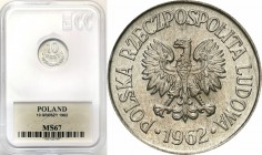 Coins Poland People Republic (PRL)
POLSKA / POLAND/ POLEN / POLOGNE / POLSKO

PRL. 10 groszy 1962 aluminum GCN MS67 

Pięknie zachowana moneta po...