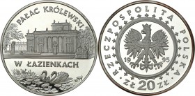 Polish collector coins after 1990
POLSKA / POLAND / POLEN / POLOGNE / POLSKO

III RP. 20 zlotych 1995 Pałac Królewski w Łazienkach 

Menniczy egz...