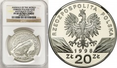 Polish collector coins after 1990
POLSKA / POLAND / POLEN / POLOGNE / POLSKO

III RP. 20 zł 1998 Ropucha Paskówka NGC PF69 ULTRA CAMEO (2 MAX) 

...