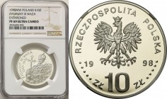 Polish collector coins after 1990
POLSKA / POLAND / POLEN / POLOGNE / POLSKO

III RP. 10 zlotych 1998 Zygmunt III Waza półpostać NGC PF69 ULTRA CAM...