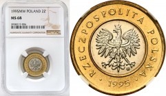 Polish collector coins after 1990
POLSKA / POLAND / POLEN / POLOGNE / POLSKO

III RP. 2 zlote 1995 NGC MS68 - IDEALNE 

Ciekawszy, wczesny roczni...