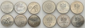 Polish collector coins after 1990
POLSKA / POLAND / POLEN / POLOGNE / POLSKO

III RP. 2 zlote 1995, set 6 coins 

Pięknie zachowane monety. Duży ...