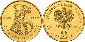 Polish collector coins after 1990
POLSKA / POLAND / POLEN / POLOGNE / POLSKO

III RP. 2 zlote 1996 Zygmunt II August - RAREST 

Piękny stan zacho...