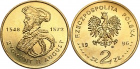 Polish collector coins after 1990
POLSKA / POLAND / POLEN / POLOGNE / POLSKO

III RP. 2 zlote 1996 Zygmunt II August - RAREST 

Piękny, menniczy ...