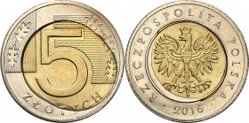 Mint Errors of PRL and III RP
POLSKA / POLAND / POLEN / MINT ERROR / DESTRUKT

III RP. 5 zlotych 2016 rozlany rdzeń- MINT ERROR 

Rozlany rdzeń. ...