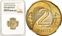Mint Errors of PRL and III RP
POLSKA / POLAND / POLEN / MINT ERROR / DESTRUKT

III RP. 2 zlote 2017 NGC MINT ERROR MS66 - rozlany rdzeń i prześwit ...