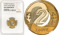 Mint Errors of PRL and III RP
POLSKA / POLAND / POLEN / MINT ERROR / DESTRUKT

III RP. 2 zlote 2018 NGC MINT ERROR MS66 - rozlany rdzeń i prześwit ...