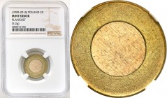 Mint Errors of PRL and III RP
POLSKA / POLAND / POLEN / MINT ERROR / DESTRUKT

III RP. 2 zlote obiegowe (1990-2014) czysty krążek NGC MINT ERROR - ...