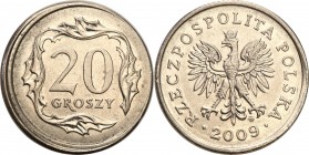Mint Errors of PRL and III RP
POLSKA / POLAND / POLEN / MINT ERROR / DESTRUKT

III RP. 20 groszy 2009 przesunięty stempel - MINT ERROR 

DESTRUKT...